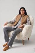 Hazelnut Reversible Faux Fur Gilet
