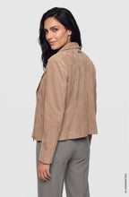 Hazelnut Suede Effect Jacket
