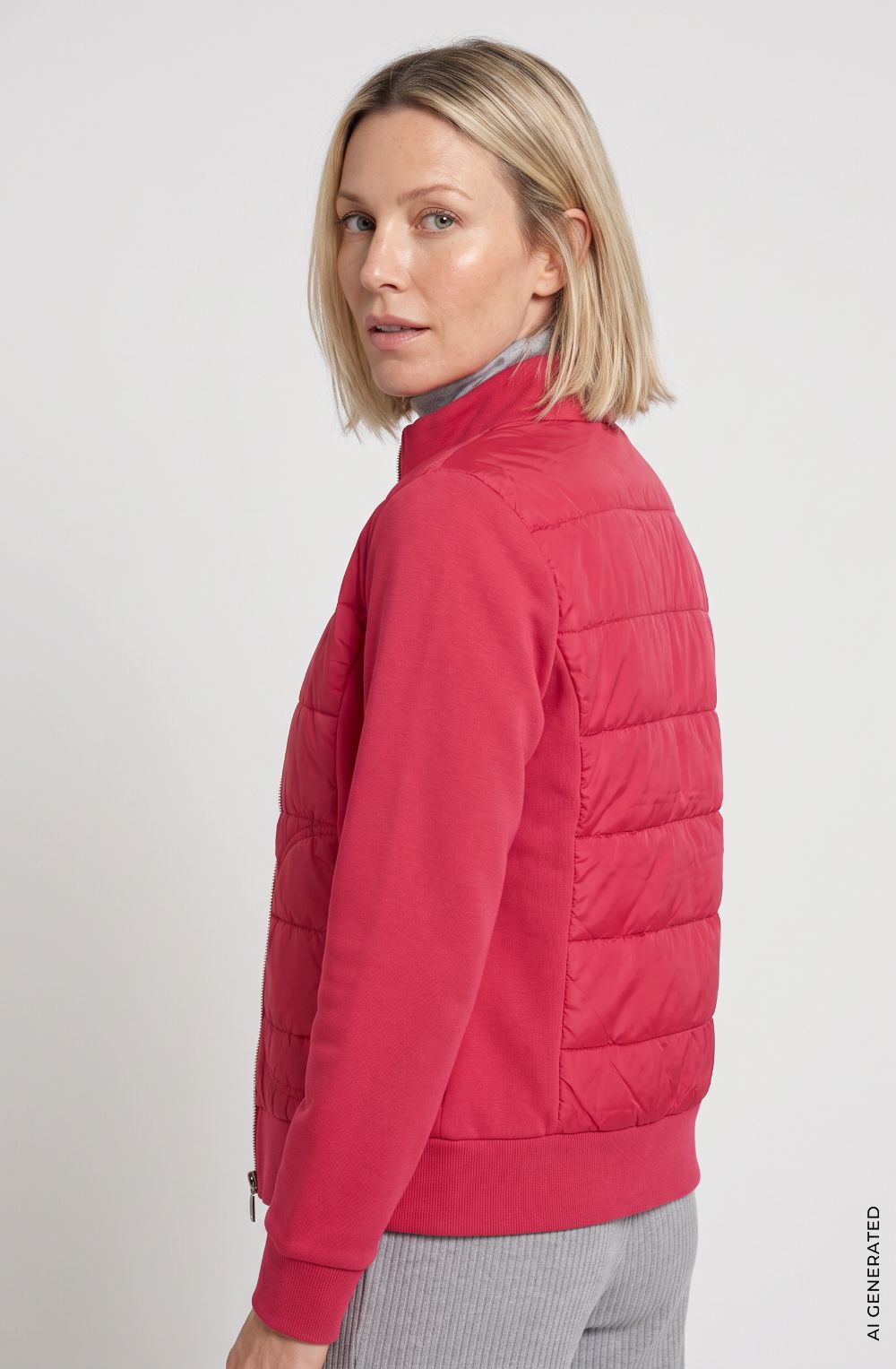 Redberry Quilted and Jersey Henny Jacket
