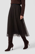 Coffee Bean Animal Print Layered Chiffon Skirt
