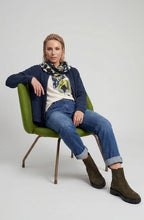 Moss Green Lightweight Frayed Edge Scarf