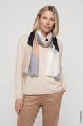 Almond Beige Panneaux Scarf