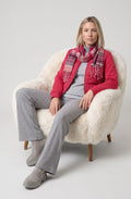 Redberry Patterned Jacquard Scarf