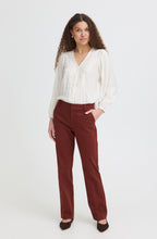 Rum Raisin Tessa Casual Fit Trousers