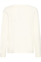 Whisper White Textured Fine Knit Jumper