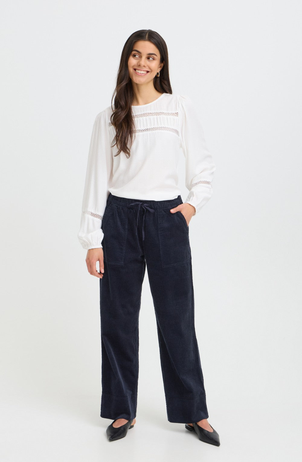 Salute Blue Jumbo Cord Trousers