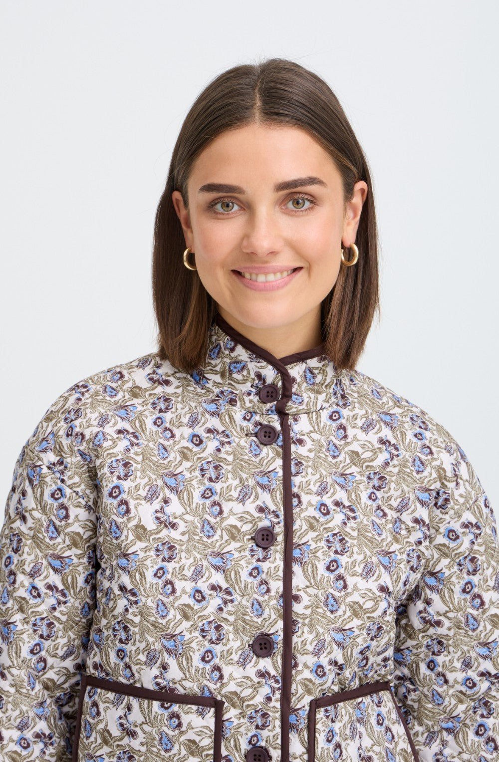 Entangled Floral Claudine Quilted Jacket
