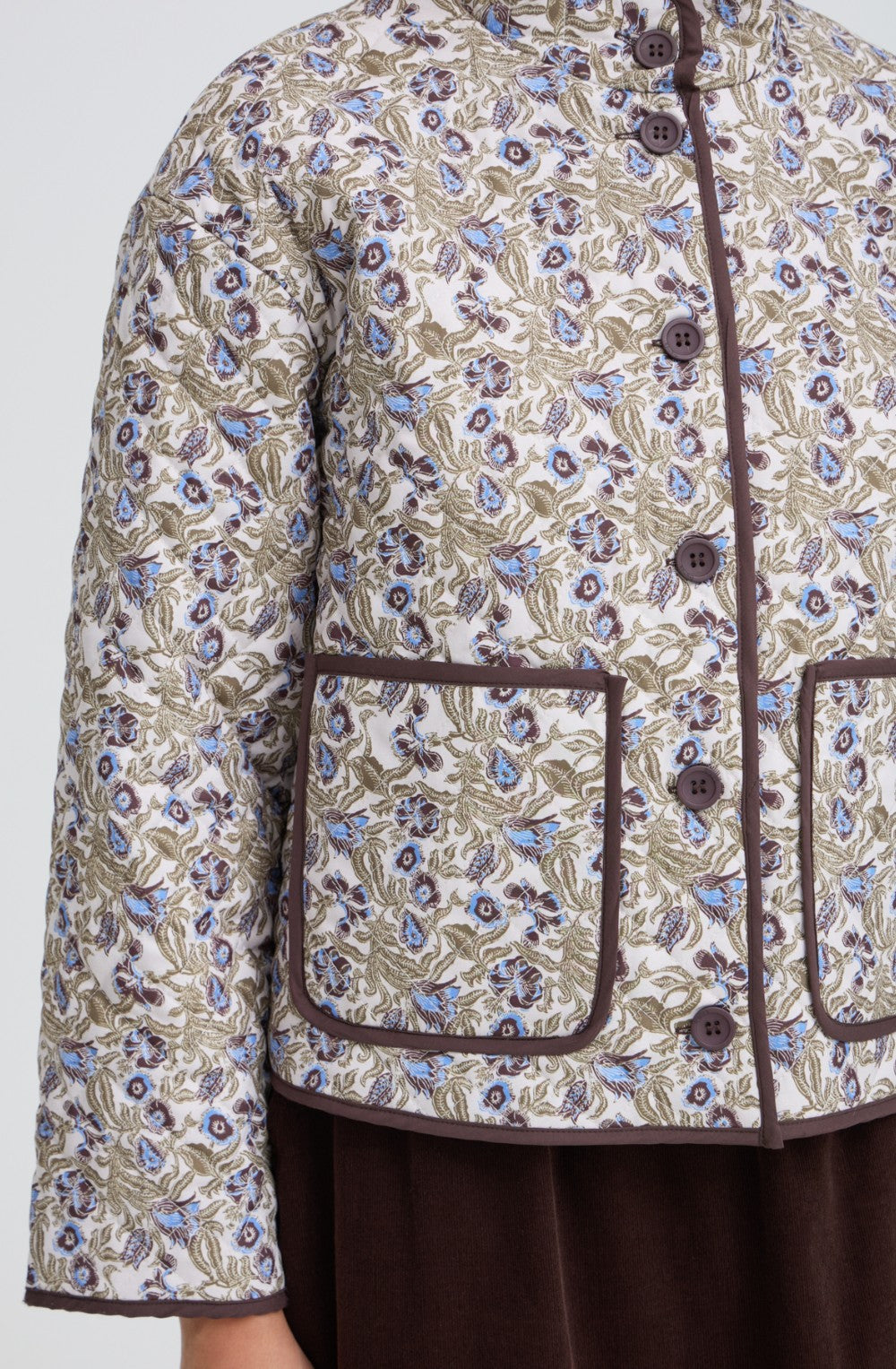 Entangled Floral Claudine Quilted Jacket