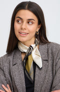 Fir Green Silla Silk Square Scarf