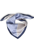 Silver Pink & Blue Silla Silk Square Scarf