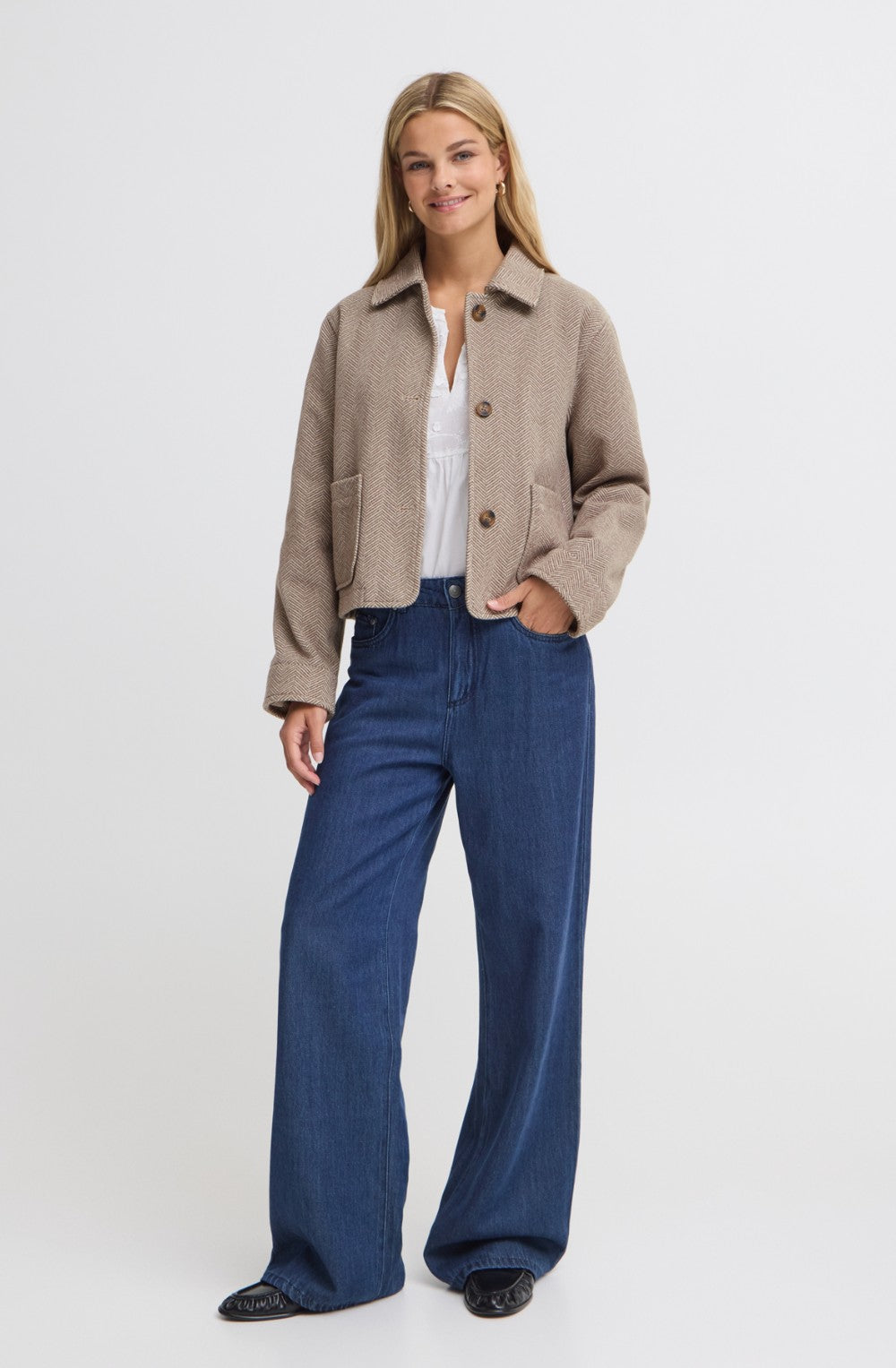Rain Drum Herring Bone Jacket