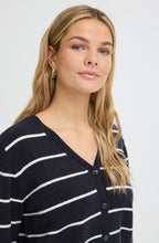 Salute Blue & Cream Striped Cardigan