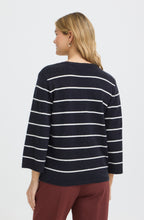 Salute Blue & Cream Striped Cardigan