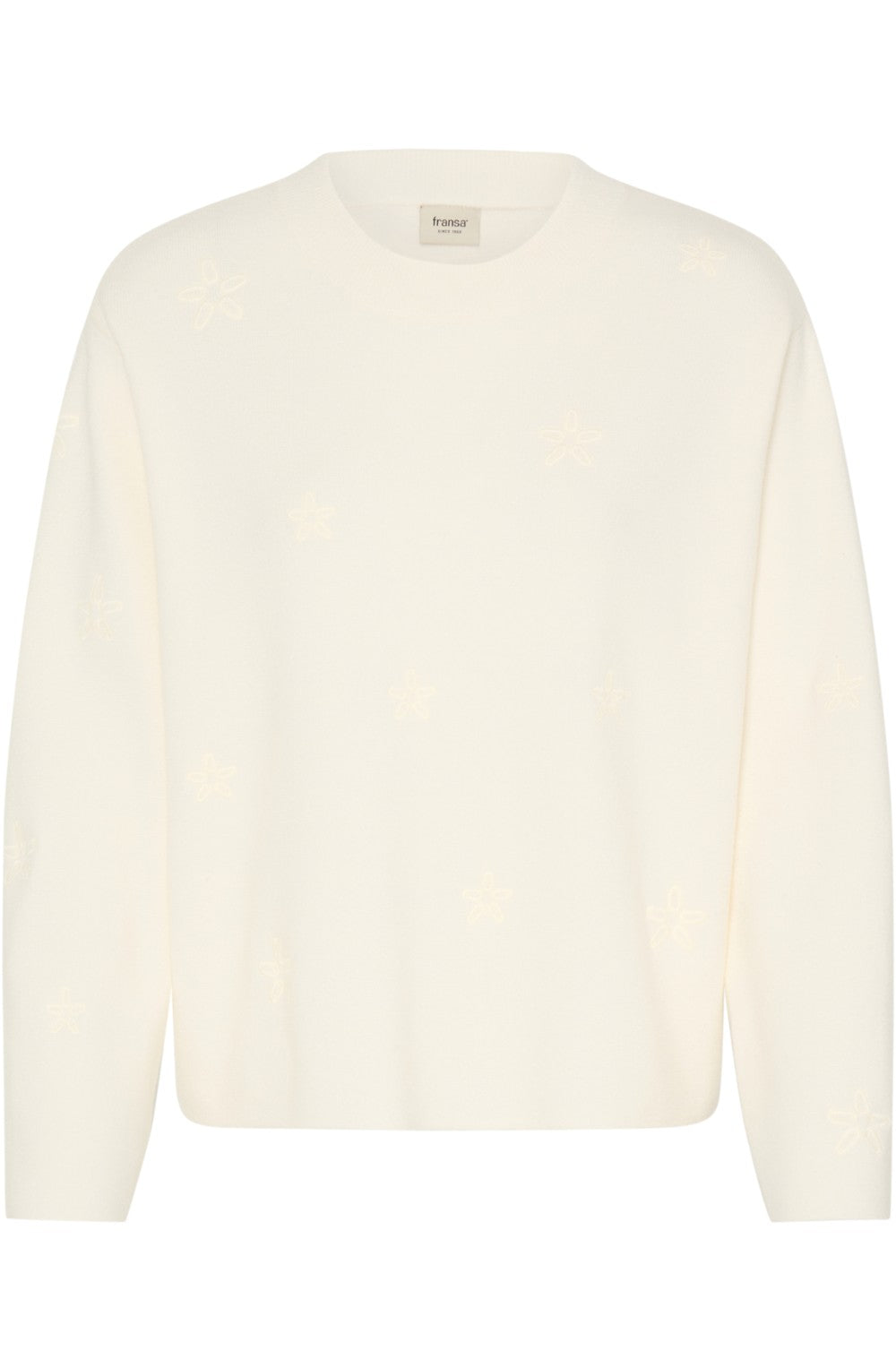 Whisper White Embroidered Flower Jumper