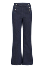Blue Denim Straight Leg Jeans