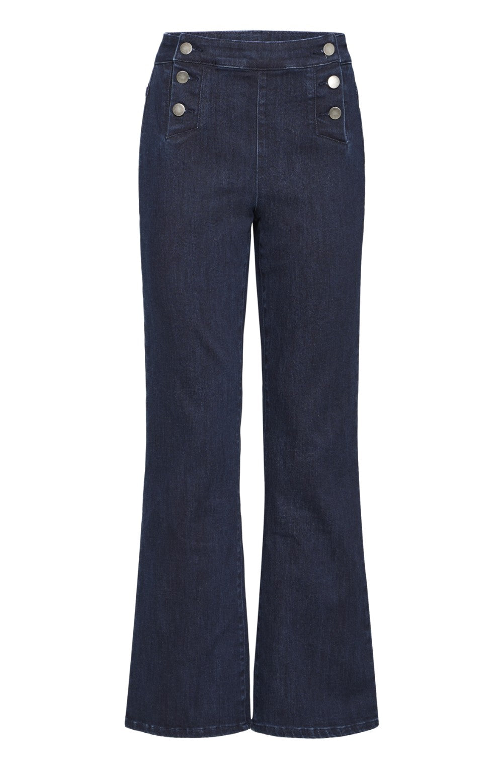 Blue Denim Straight Leg Jeans