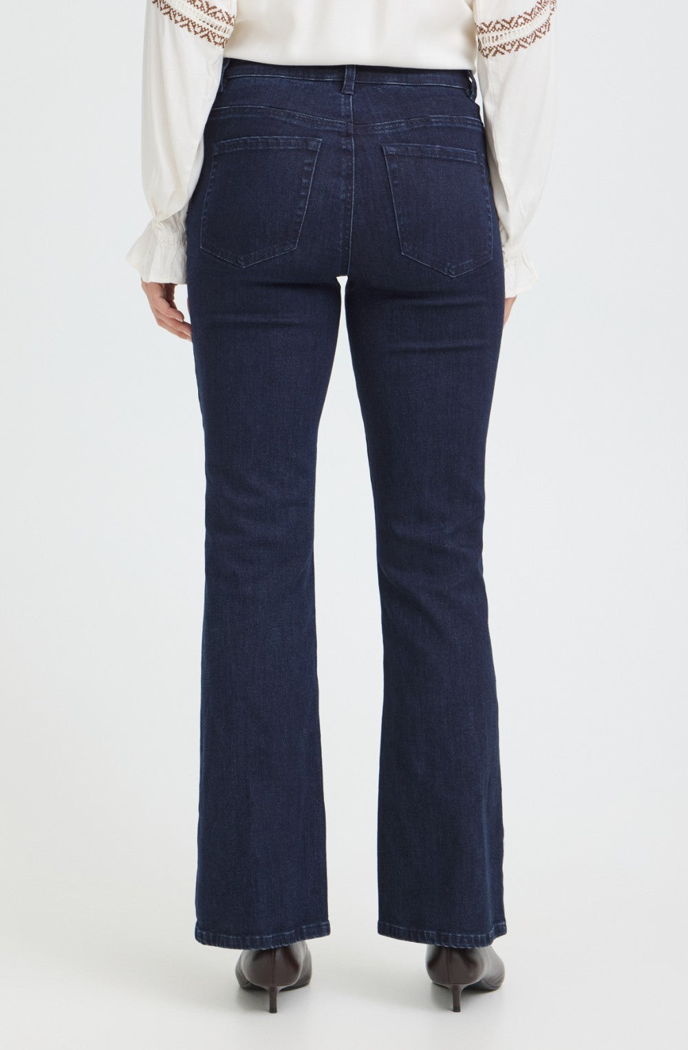 Blue Denim Straight Leg Jeans
