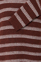 Rum Raisin Striped Knit Jumper