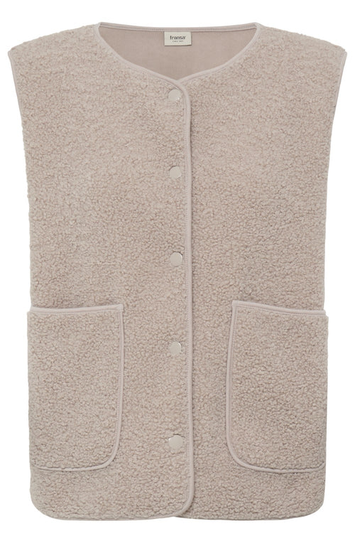 Beige Teddy Waistcoat