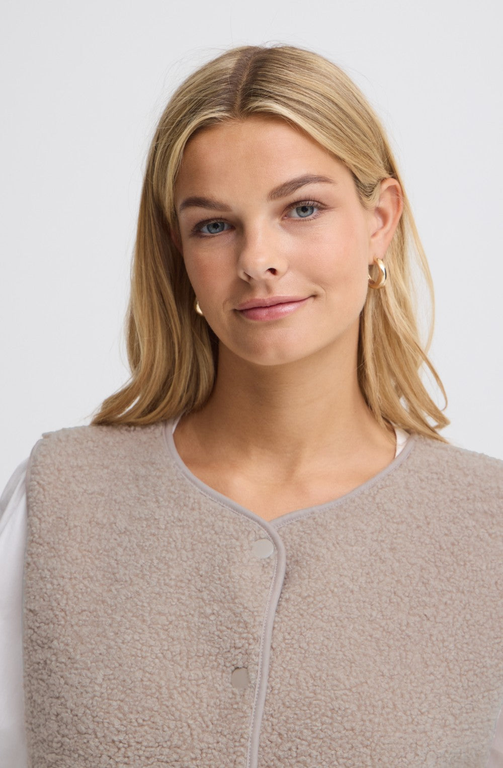 Beige Teddy Waistcoat