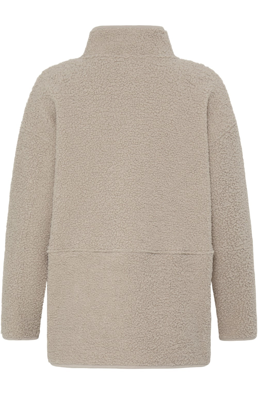 Beige Oversized Teddy Coat