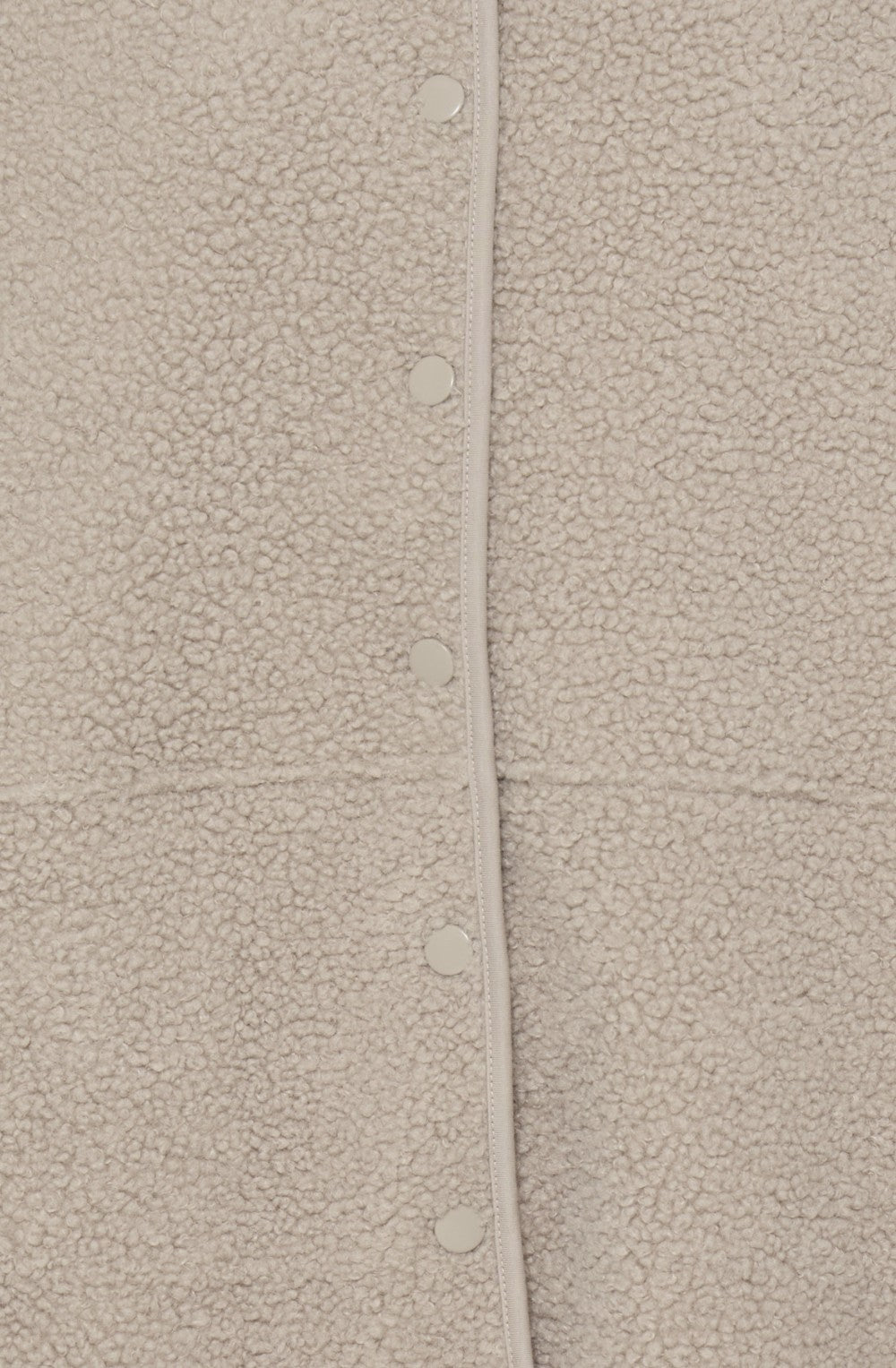 Beige Oversized Teddy Coat