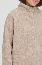 Beige Oversized Teddy Coat