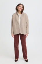 Beige Oversized Teddy Coat
