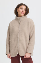 Beige Oversized Teddy Coat