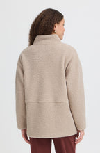 Beige Oversized Teddy Coat