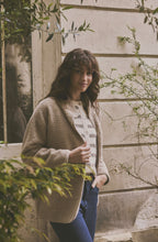 Beige Oversized Teddy Coat