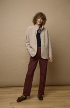Beige Oversized Teddy Coat