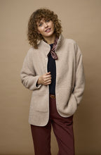 Beige Oversized Teddy Coat