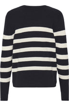 Salute Blue & White Striped Jumper