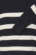 Salute Blue & White Striped Jumper