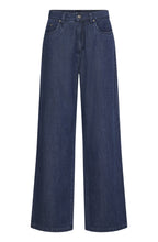 Blue Denim Wide Leg Jeans