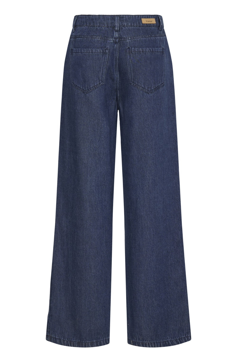 Blue Denim Wide Leg Jeans