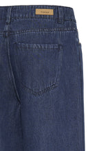Blue Denim Wide Leg Jeans