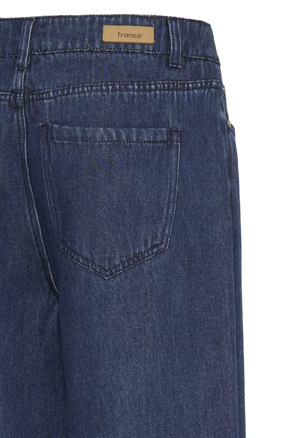 Blue Denim Wide Leg Jeans
