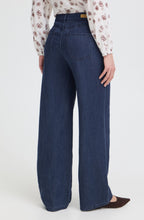 Blue Denim Wide Leg Jeans