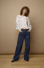 Blue Denim Wide Leg Jeans