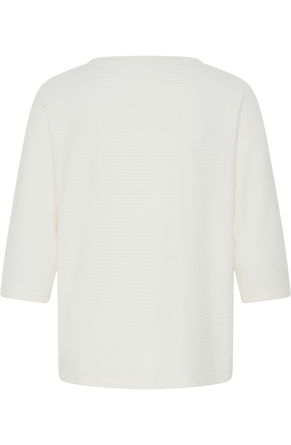 Whisper White Textured Striped Jumper