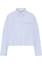 Blue Striped Boxy Shirt
