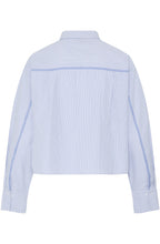 Blue Striped Boxy Shirt