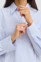 Blue Striped Boxy Shirt
