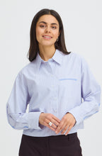 Blue Striped Boxy Shirt