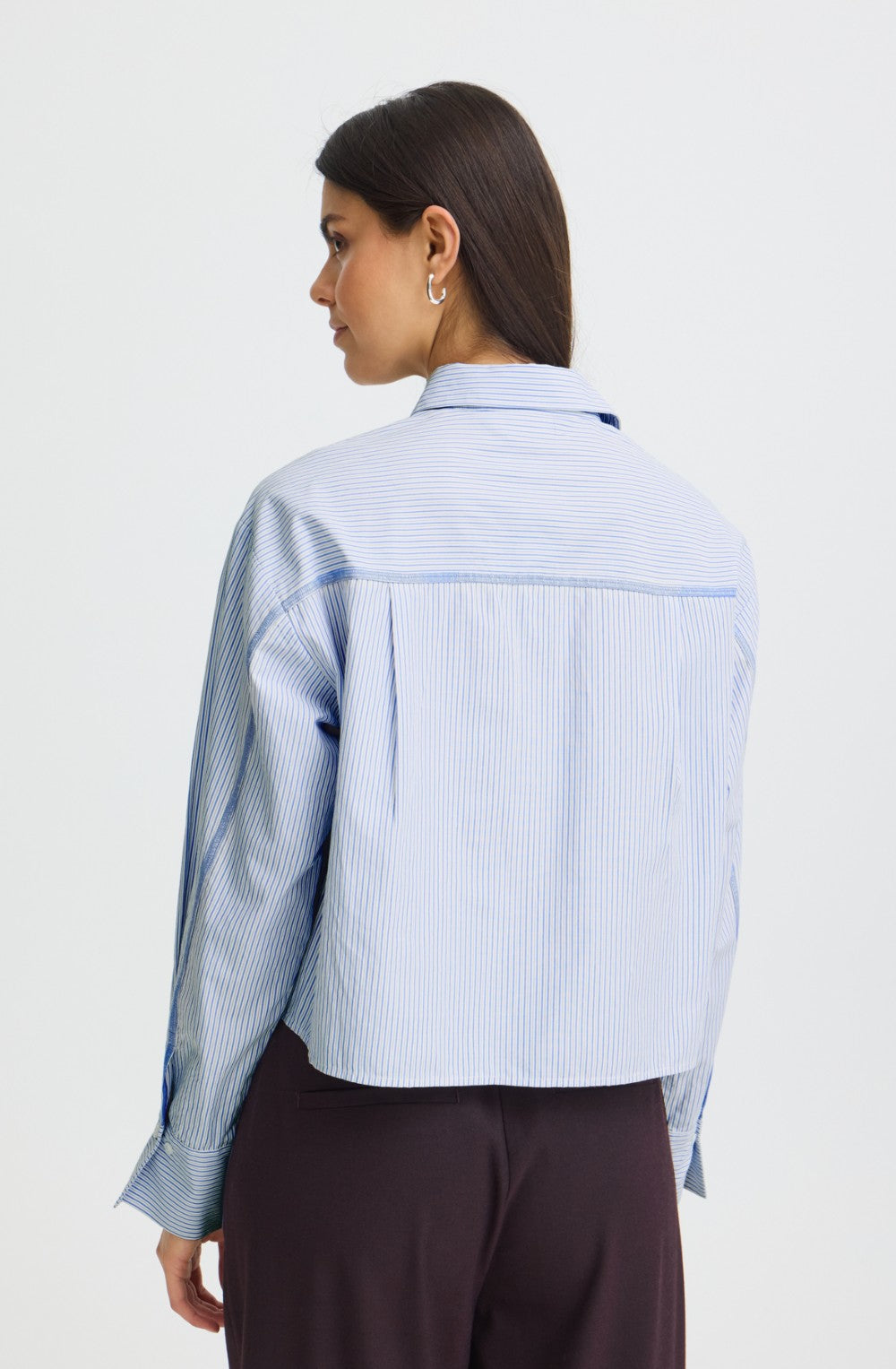 Blue Striped Boxy Shirt