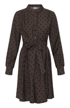 Hot Fudge Spot Print Shirt Dress