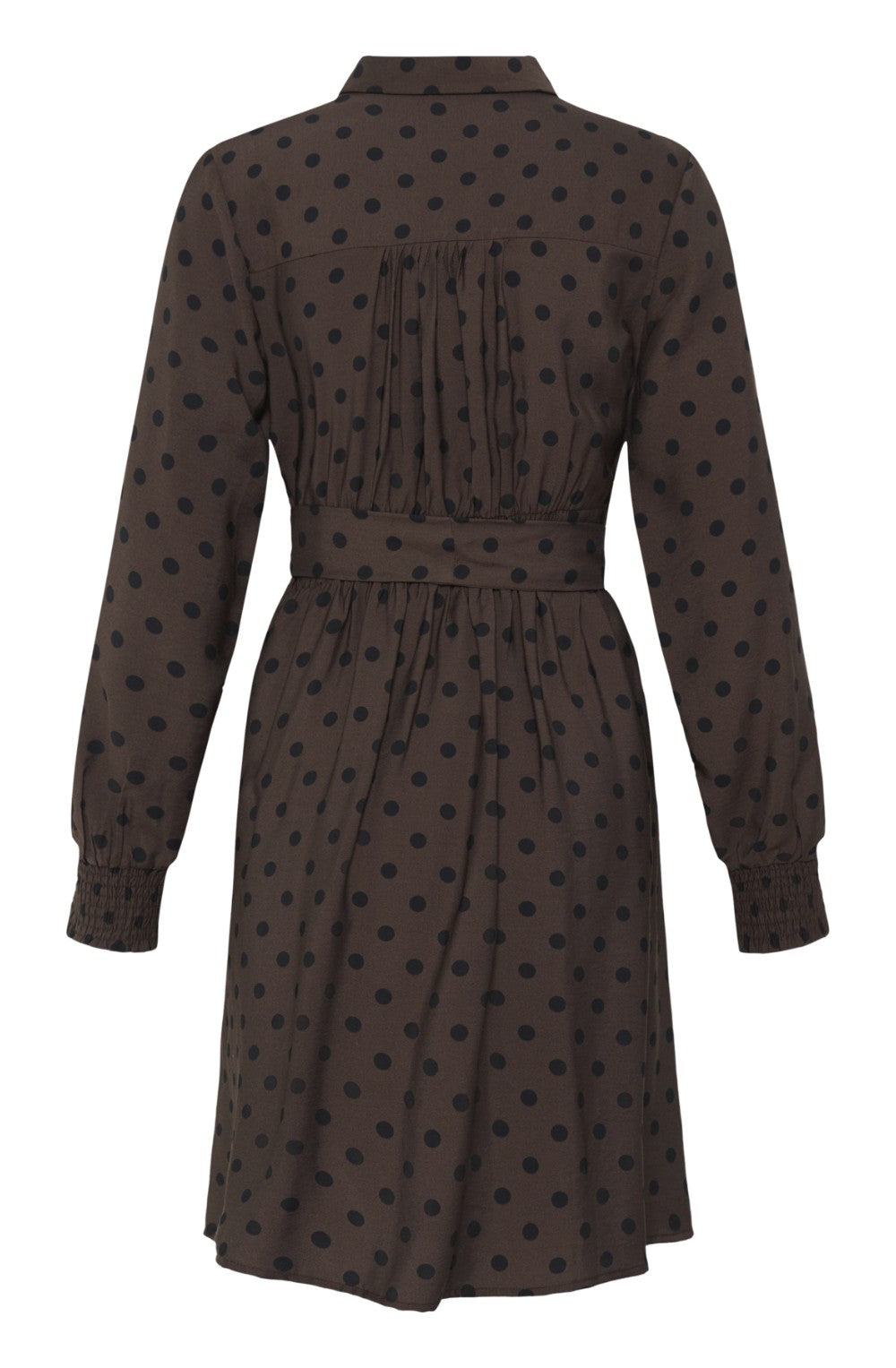 Hot Fudge Spot Print Shirt Dress