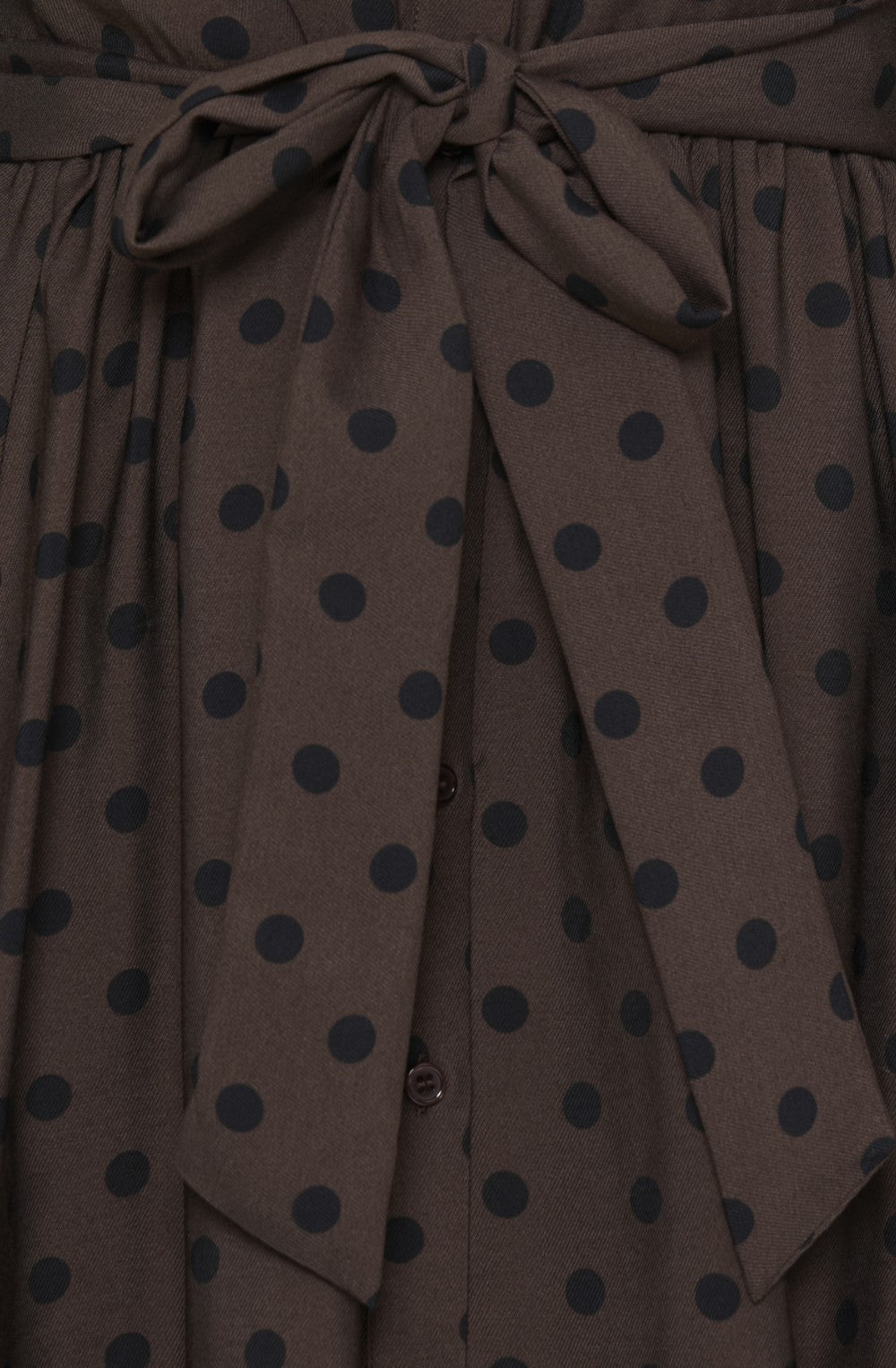 Hot Fudge Spot Print Shirt Dress